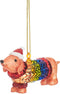 Teckel met regenboogjasje kerstbal - Sass & Belle