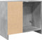 vidaXL - Wastafelkast - 63x29x55 - cm - bewerkt - hout - betongrijs