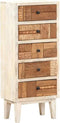 vidaXL - Ladekast - 45x30x105 - cm - massief - gerecycled - hout