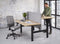Duo bench elektrisch zit/sta Basic breed 160CM bladkleur Speciale Kleur framekleur Wit (RAL9010)