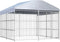 vidaXL - Hondenkennel - voor - buiten - met - dak - 300x300x200 - cm