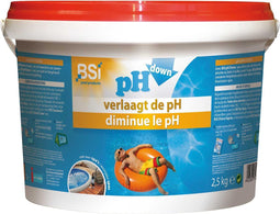 BSI - pH Down Poeder - Zwembad - Spa - Verlaagt de pH-waarde in uw zwembad of spa - 2,5 kg