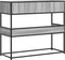 vidaXL - Wandtafel - 90x35x80 - cm - bewerkt - hout - grijs - sonoma - eikenkleurig