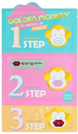 Holika Holika Golden Monkey Glamour Lip 3-Step Kit