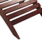vidaXL - Tuinstoel - met - voetenbank - hout - bruin