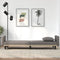 vidaXL - Slaapbank - met - kussens - stof - taupe