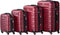 Juskys Rome - Kofferset - 4-delig - ABS - Bordeauxrood
