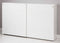Akoestische schuifdeurkast breed 200CM diep 48CM hoogte 122CM bladkleur Speciale Kleur framekleur Wit (RAL9010)