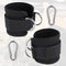 Happygetfit - 2 stuks verstelbare enkelbanden voor kabelmachine, comfortabele sportschool enkelband, dubbele D-ring enkelmanchetbanden, gewatteerde fitness been oefening bevestiging voor enkel manchet
