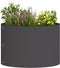 vidaXL - Tuinplanten - 5 - stuks - Zwart - 30x30x20 - cm - Staal