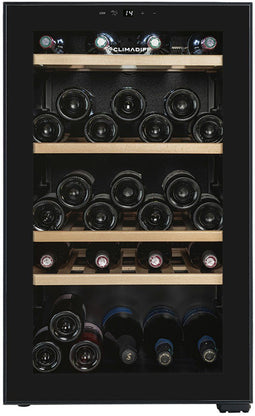 Climadiff CEPAGE52F - Wijnkoelkast - 52 flessen - 1 temperatuurzone - 5-20°C - Mat zwart
