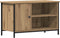 vidaXL - TV-kast - Artisan - Eiken - 80x40x50 - cm - Gelaagd - Hout - en - Staal