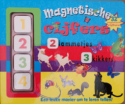BSN - EDUCATIEF BOEK - LEREN TELLEN - DIEREN LEREN KENNEN - MAGNETISCHE CIJFERS OP DE JUISTE PLAATS LEGGEN - VANAF 3 JAAR