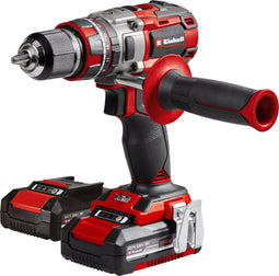 Einhell Professional Accu Klopboor-/ Schroefmachine TP-CD 18/80 Li-i BL Kit - Power X-Change - 18 V/Li-ion - Met impactfunctie - 2 snelheden - 80 Nm - Koolborstelloze motor - Incl. 2x 2,0 Ah accu en lader, Koffer