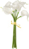 J-Line boeket Calla Lily 8Stuks - kunststof - wit - small - 12 stuks