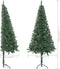 vidaXL - Kunstkerstboom - hoek - 120 - cm - PVC - groen