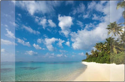 Kangaro bureau onderlegger - 38x58cm - Strand - antislip - met insteekvakken - K-0014D114