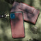 Selencia Hoesje Geschikt voor iPhone Xs / X Hoesje Met Pasjeshouder - Selencia Llyr 2-in-1 Uitneembare Slang Bookcase - Donkerrood
