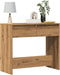 vidaXL - Wandtafel - 89x41x76,5 - cm - bewerkt - hout - artisanaal - eikenkleurig