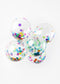 Ballonnen met confetti in multikleuren | 6 stuks