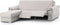 Hoes voor chaise longue met korte armleuning links Eysa MONTBLANC Beige 100 x 110 x 200 cm