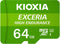 Kioxia Exceria - microSDXC 64GB - UHS-I Class 10, UHS Class 3, V30