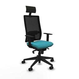 Bureaustoel met hoofdsteun Piqueras y Crespo 1D066N1 Turkoois