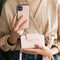Selencia Hoesje Geschikt voor iPhone 11 Hoesje Met Pasjeshouder - Selencia Surya 2-in-1 Uitneembare Vegan Lederen Bookcase - Roze
