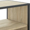 vidaXL - Tv-meubel - 80x31x39,5 - cm - bewerkt - hout - metaal - sonoma - eikenkleurig