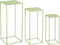 Mica Decorations Bijzettafel Quinty - 30x30x70 cm - Ijzer - Licht Groen - Set van 3