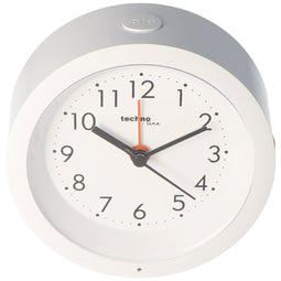 Wekker wit met achtergrondverlichting inclusief 2 AA batterijen, model X