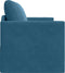 vidaXL - Ligbed - Sofa - 2-in-1 - Blauw - 124x204x61 - cm - Velours