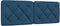 vidaXL - Hoofdbordkussen - 120 - cm - stof - blauw