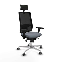 Bureaustoel met hoofdsteun Piqueras y Crespo 3D086G1 Grijs