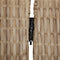 vidaXL - Kamerscherm - 3 - panelen - poly - rattan - beige