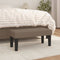 vidaXL - Bankje - 70x30x30 - cm - stof - taupe
