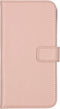 Selencia iPhone 11 - Echt Lederen Bookcase - 3 Pashouders - Roze