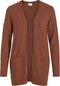 VILA VIRIL OPEN LS KNIT CARDIGAN - Fijn gebreid - Zachte brei kwaliteit - Maat S