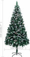 vidaXL - Kunstkerstboom - met - verlichting - kerstballen - dennenappels - 210 - cm