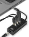 ACT AC6400 - USB-C Hub - 3x USB 3.2 en Ethernet 1Gbps - Zwart