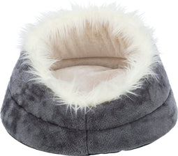 Trixie - Hondenmand Minou - Rond - Soft Edition - Grijs/Lichtgrijs - 47X26 cm