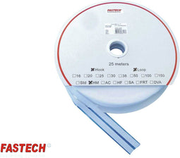FASTECH® T0401000000325 Klittenband Om vast te plakken Hotmelt Haak- en lusdeel (l x b) 25000 mm x 10 mm Wit 1 paar
