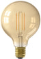 Calex Slimme Lamp - Wifi LED Filament Globe - Dimbaar Warm Wit - Goud - E27 (2 stuks)