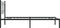 vidaXL - Bedframe - met - hoofdbord - metaal - zwart - 107x203 - cm