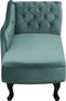NIMES - Chaise longue - Mintgroen - Rechterzijde - Fluweel