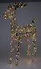 Kerstverlichting figuur -rendier - goud - 53 x 22 x 80 cm - 80 micro led lampjes -warm wit