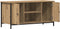 vidaXL - TV-kast - Artisan - Eiken - 100x40x50 - cm - Bewerkt - Hout - en - Staal