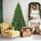 Costway Kerstboom 225 cm - Vouwsysteem PVC - Dichte takken - Groen