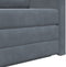 vidaXL - Zetelbed - 2-in-1 - Donkergrijs - 124x204x61 - cm - Velvet