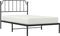 vidaXL - Bedframe - met - hoofdbord - metaal - zwart - 107x203 - cm